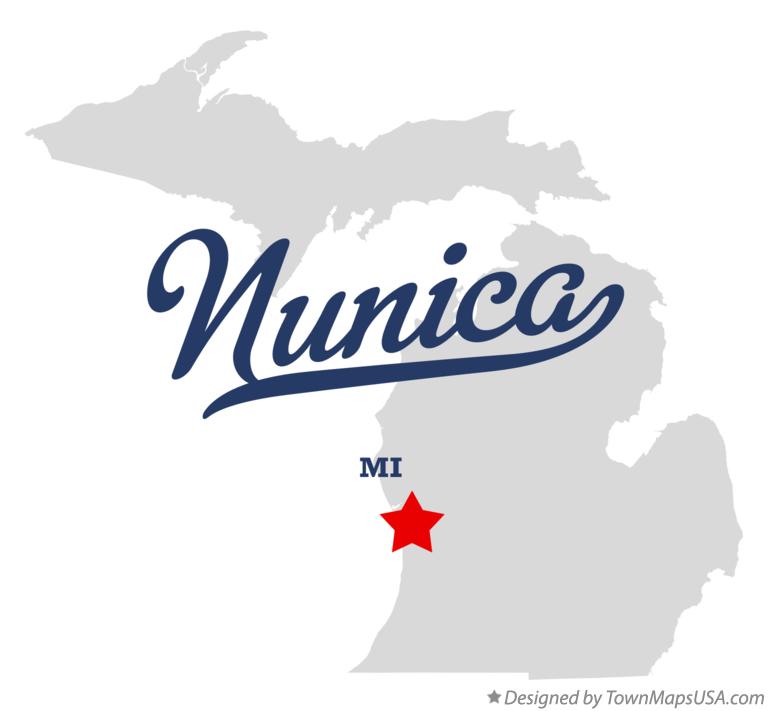 Map of Nunica, MI, Michigan Mi smart home